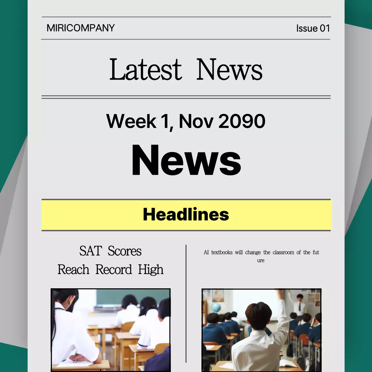 Fornecer informações de formação cinzentas e modernas