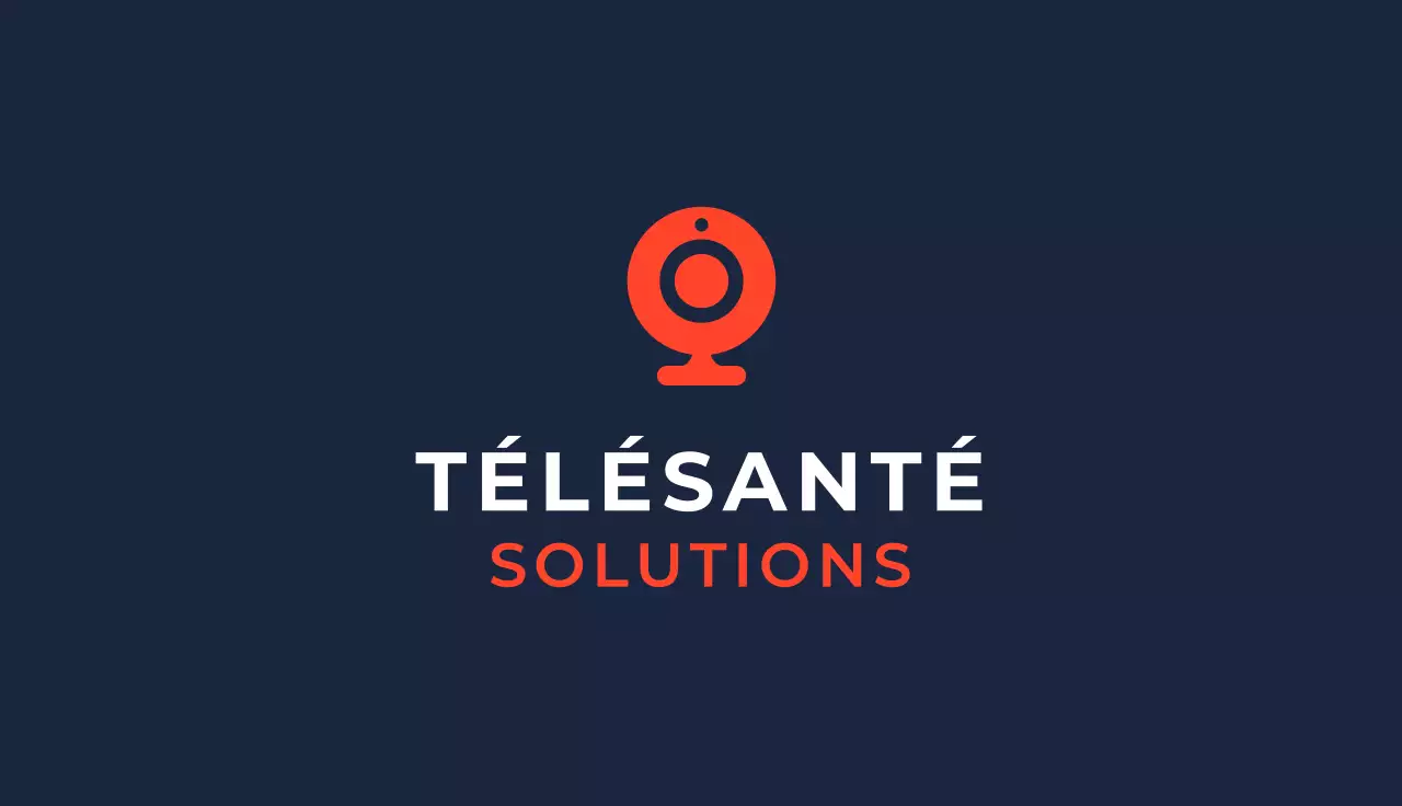 carte de visite professionnelle orange pour la télésanté