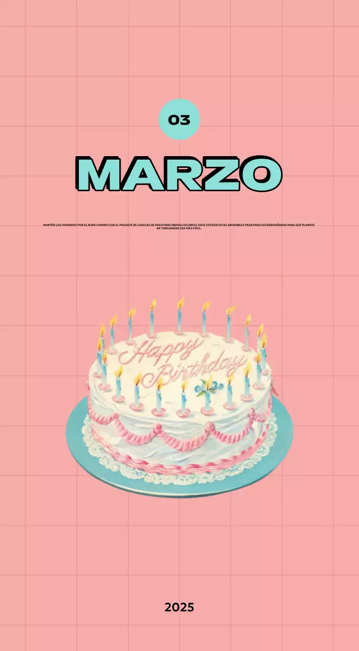 Coloridos calendarios con diversas ilustraciones retro