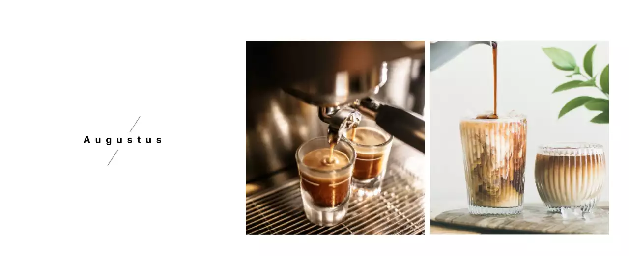 Een wit en bruin sentimenteel café