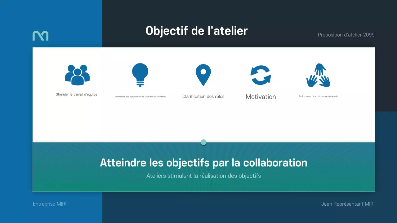 Une proposition d'atelier simple en bleu et vert