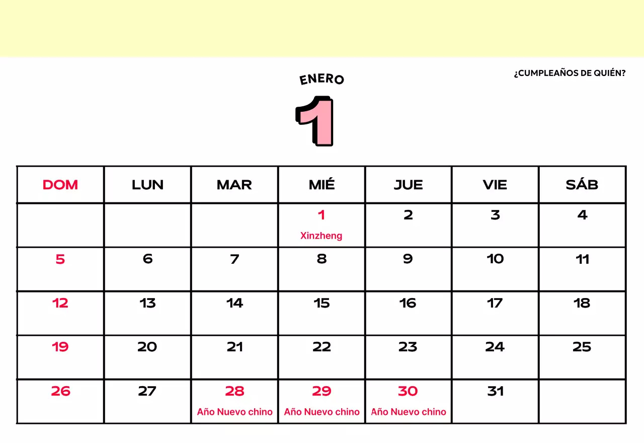 Coloridos calendarios con diversas ilustraciones retro