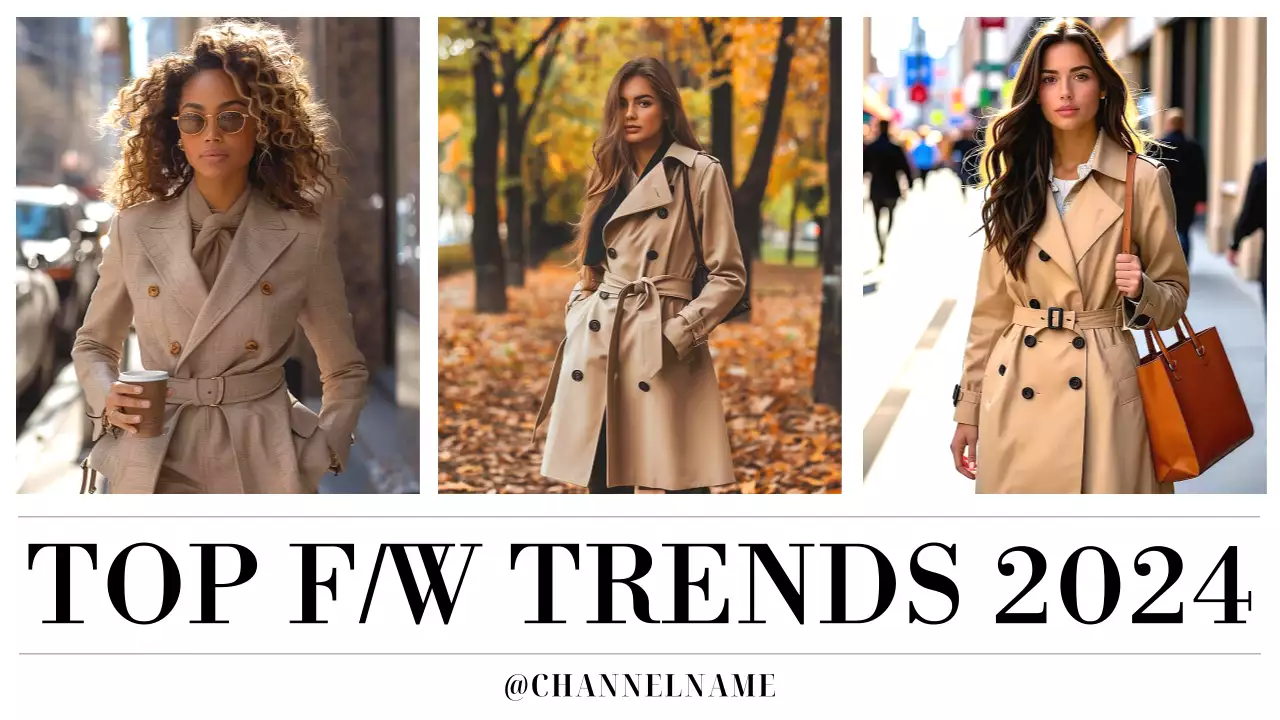 Beige Trendy Fashion Promotion YouTube Thumbnail