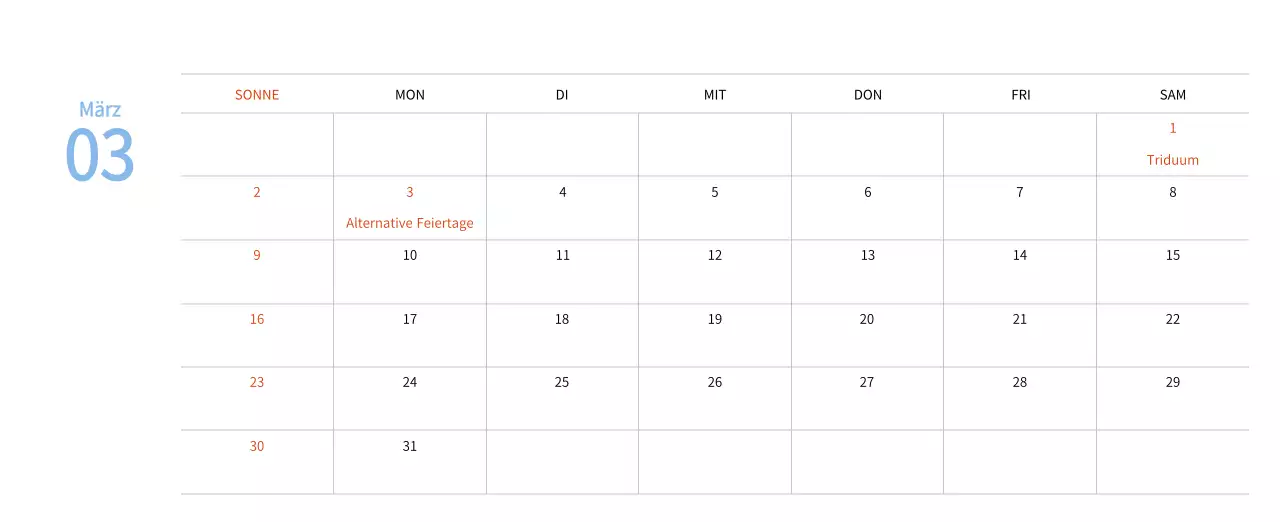 Neujahrskalender mit warmen Illustrationen