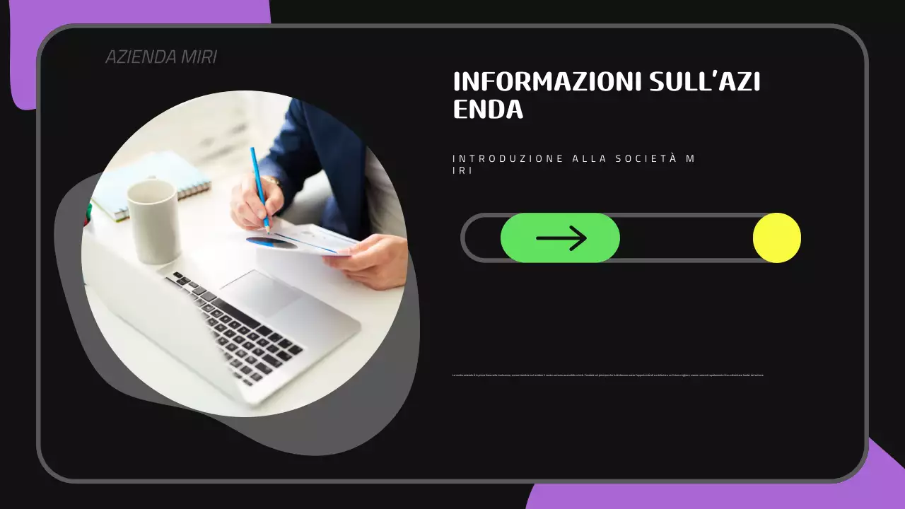Presentazione dell'inserimento di un nuovo dipendente in un contesto nero, viola e carino