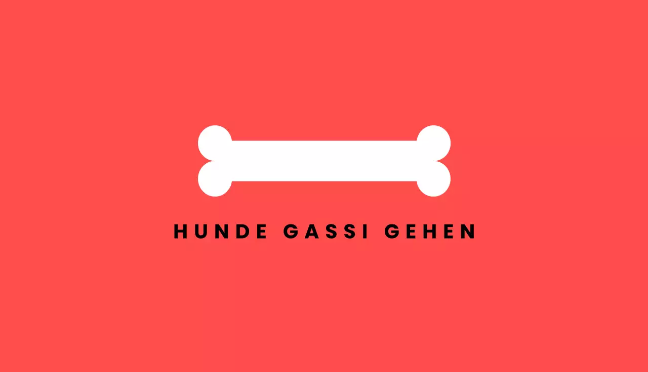 rote Minimal-Visitenkarte