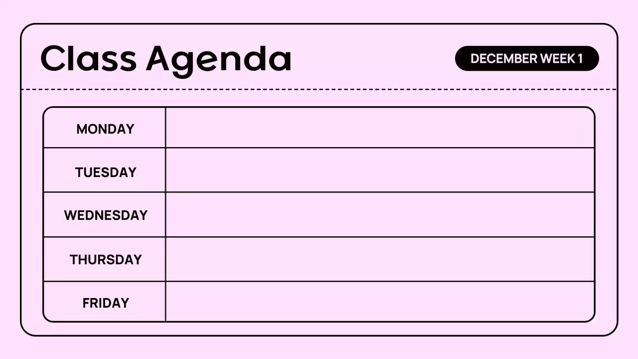 Beige Simple Class Agenda Presentation