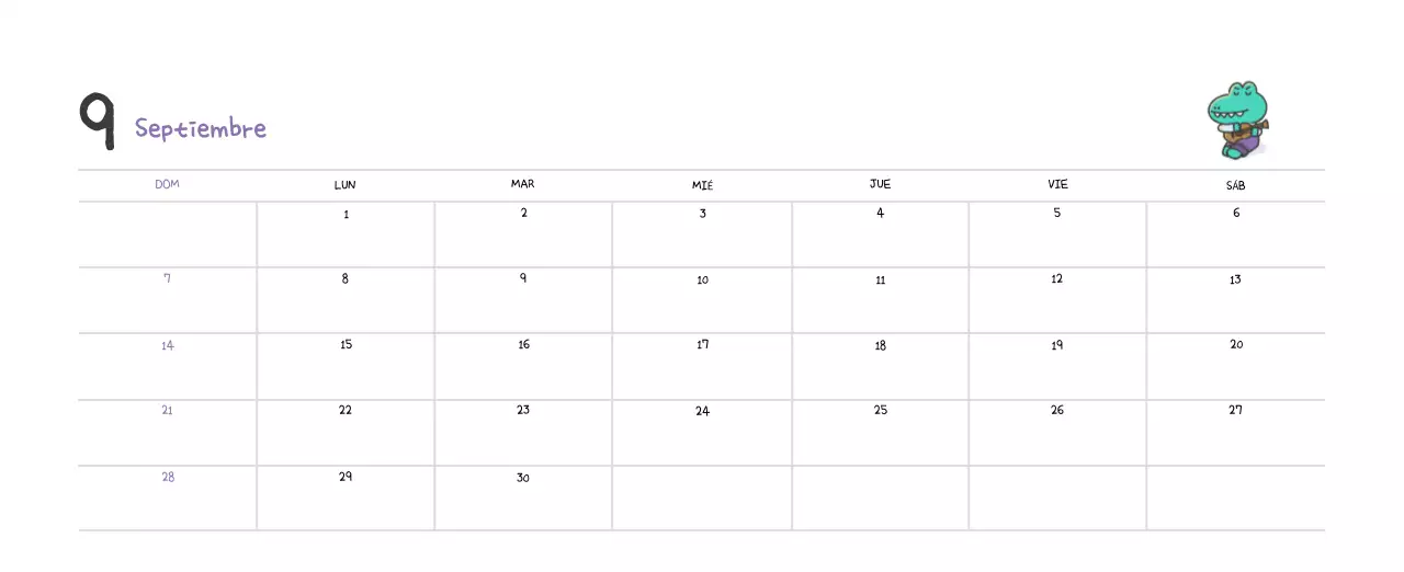 Un calendario con un bonito concepto de ilustración de Ago