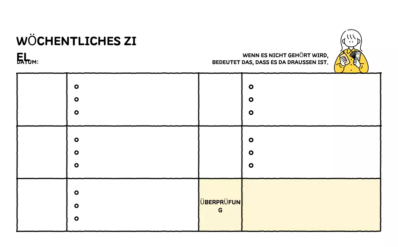 Illustrierter Kalender mit schönem Linienstil
