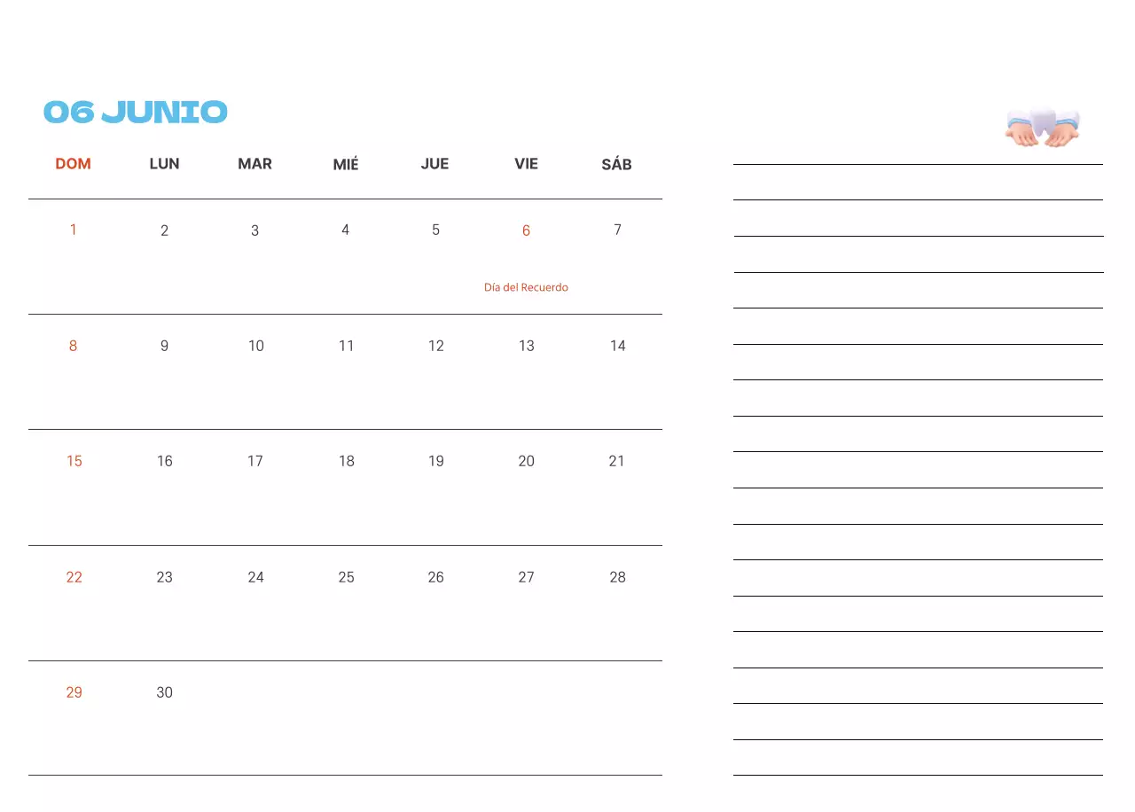 Un hospital festivo con ilustraciones de temática sanitaria y familiar y acentos de color