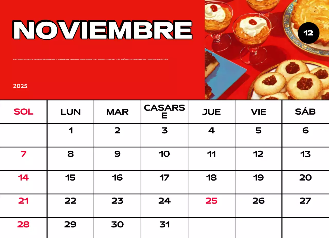 Coloridos calendarios con diversas ilustraciones retro