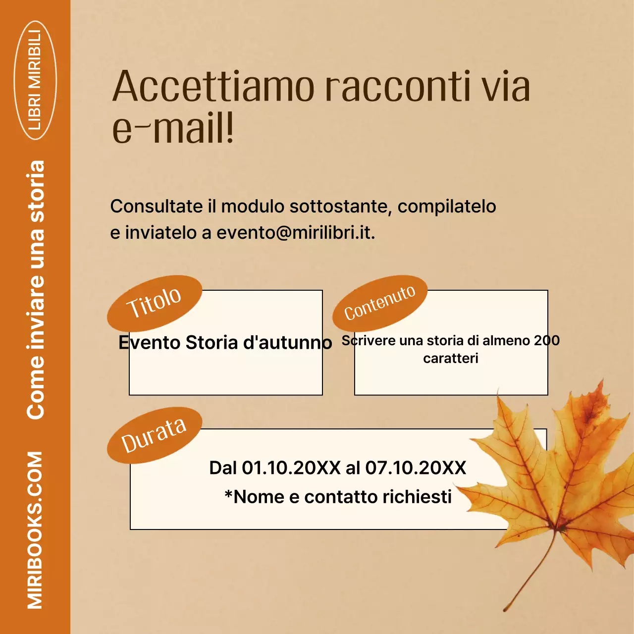 Evento autunnale Brown Vintage