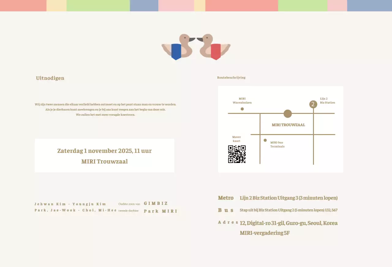 Schattige en strakke traditionele huwelijksuitnodigingen