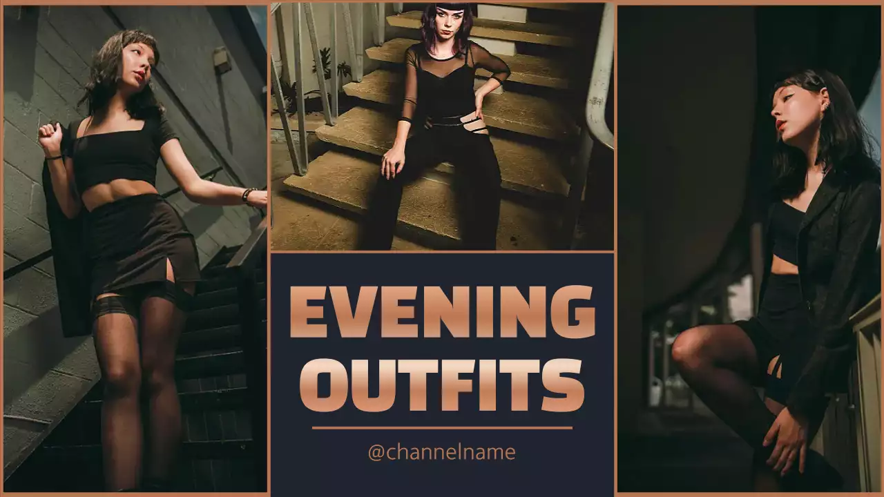 Black Trendy Fashion Promotion YouTube Thumbnail