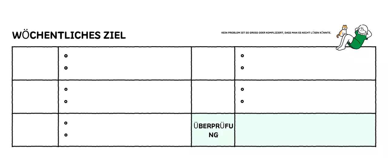 Illustrierter Kalender mit schönem Linienstil