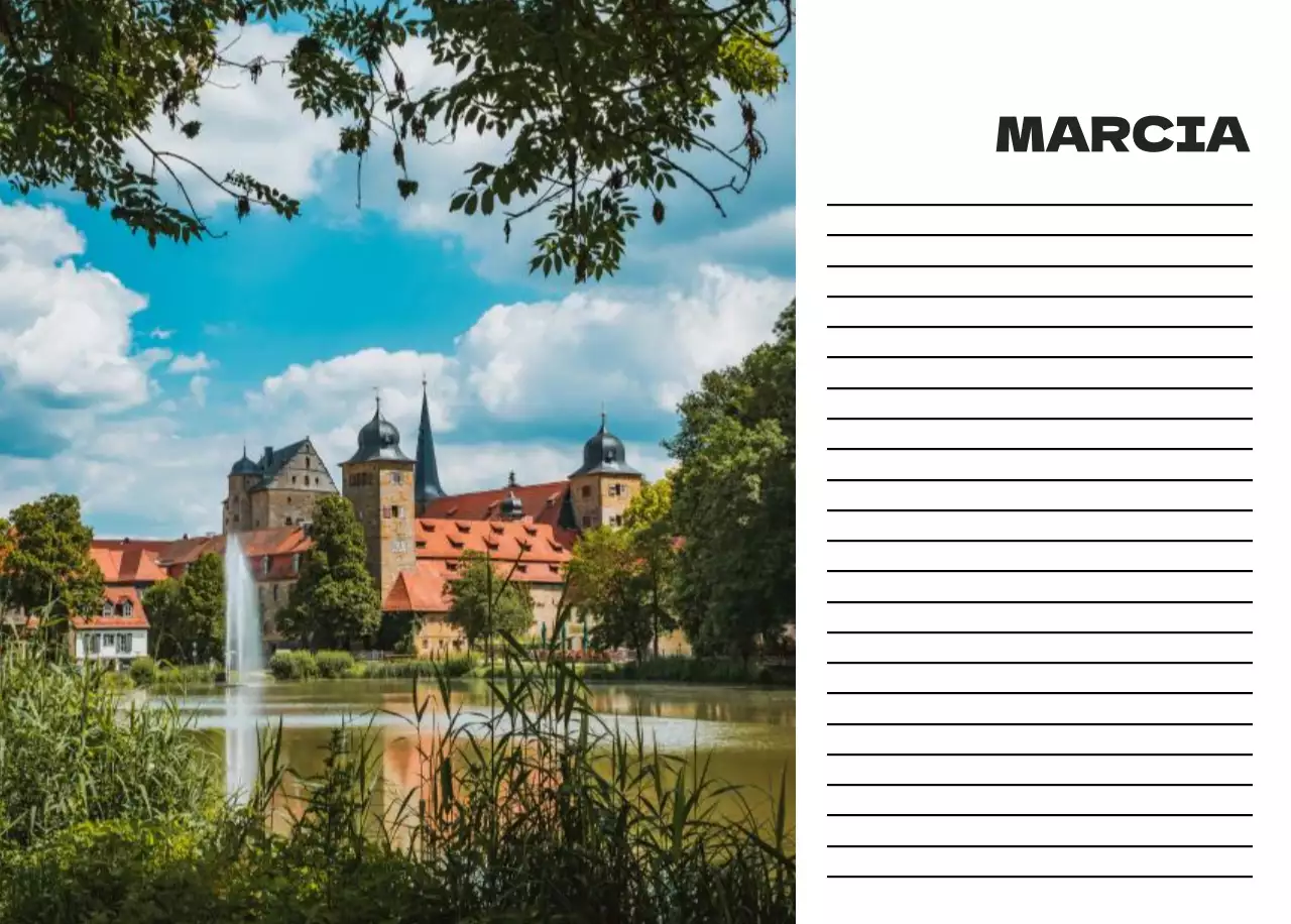 Calendario pulito con foto del cielo