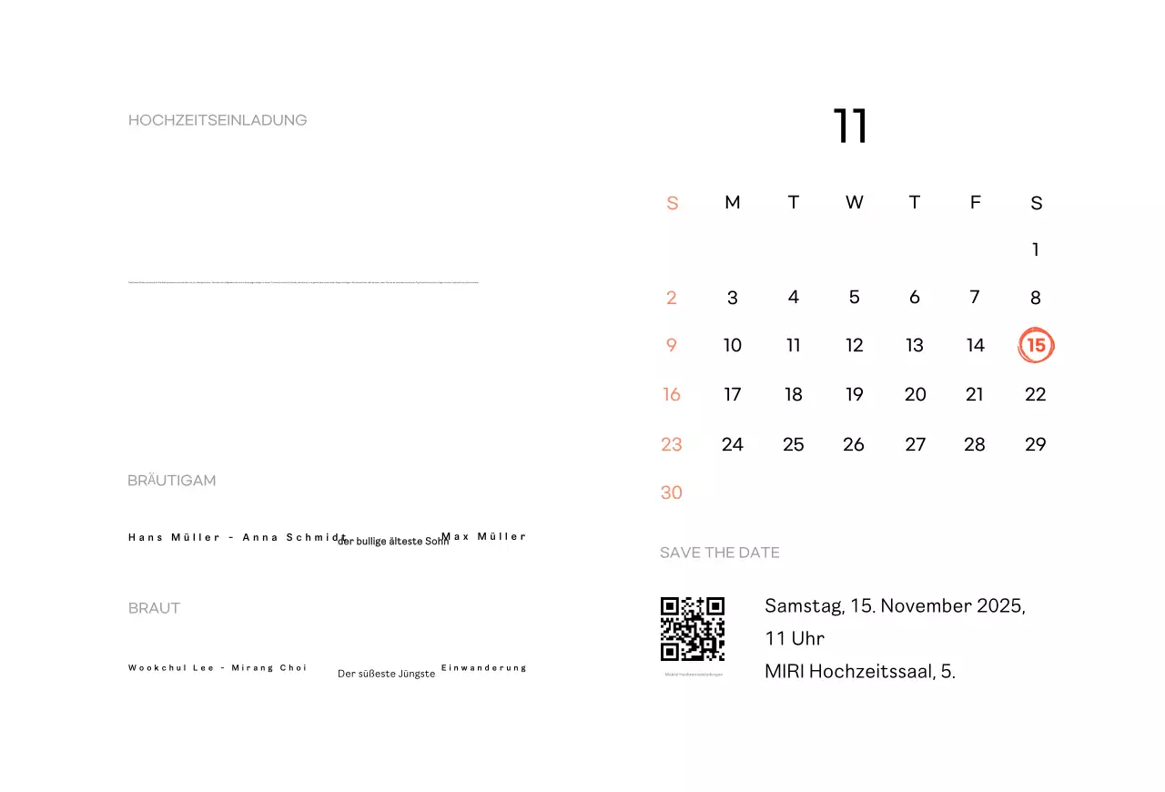 Kindheitsfoto schwarz einfache Hochzeitseinladung