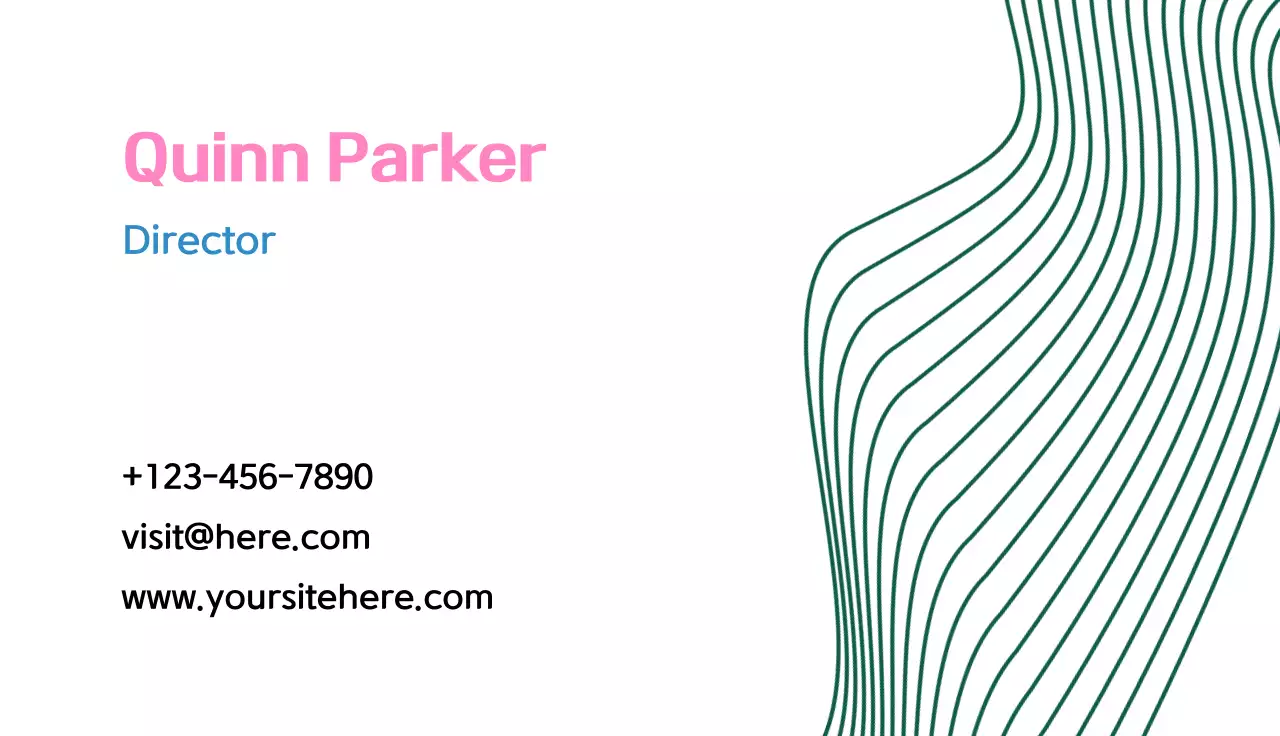 tarjeta de visita moderna blanca