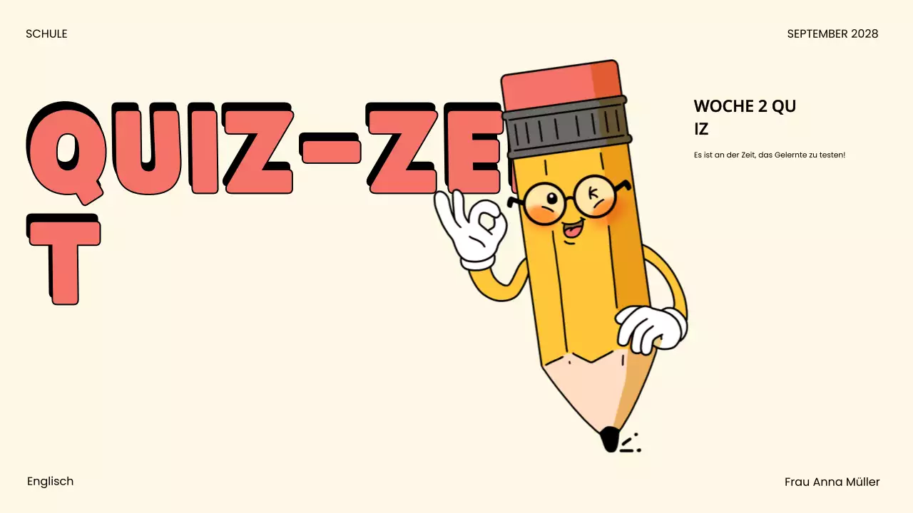 beige comic quiz ankündigung