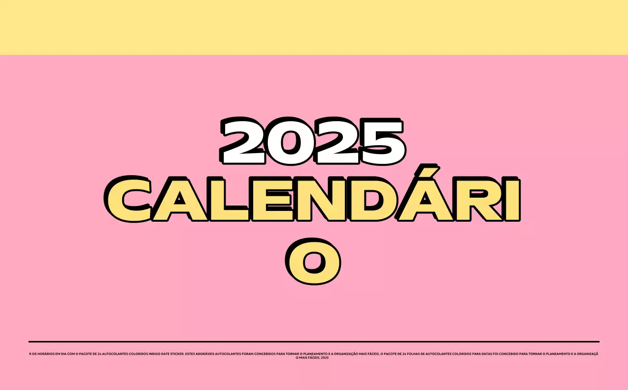 Calendários coloridos com uma variedade de ilustrações retro