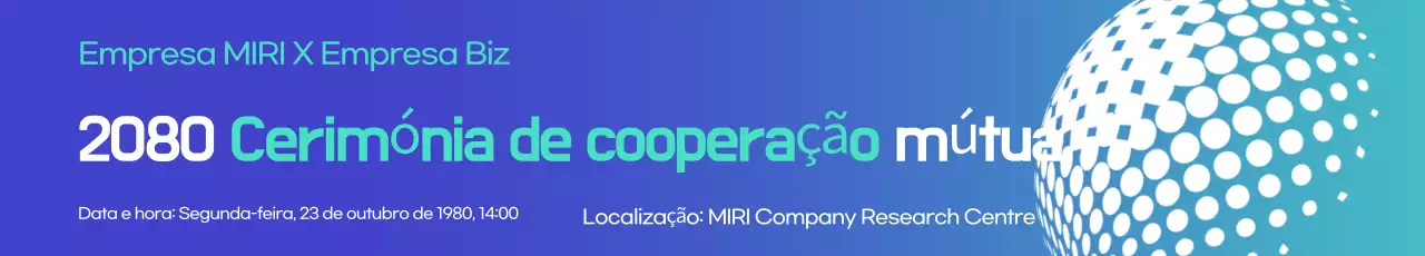 Um anúncio de acordo comercial simples em roxo e menta