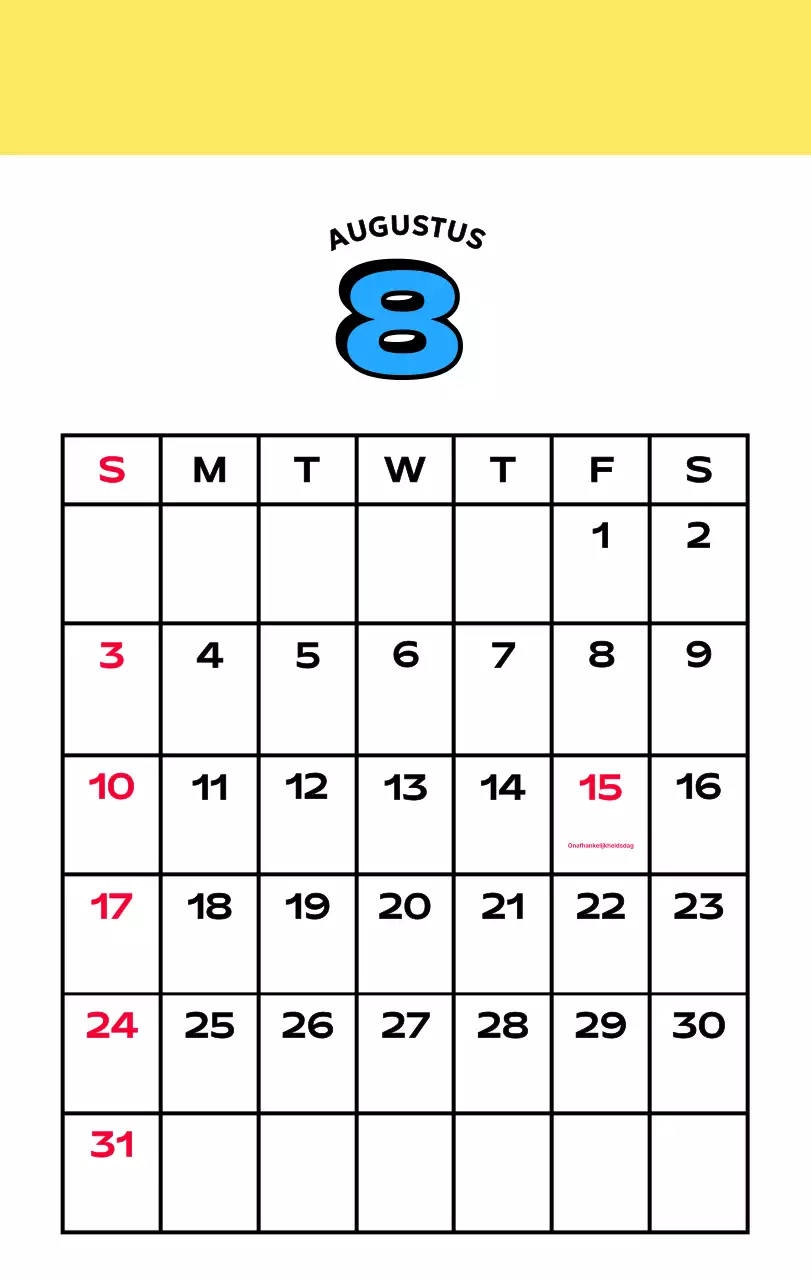 Kleurrijke kalenders met verschillende retro-illustraties