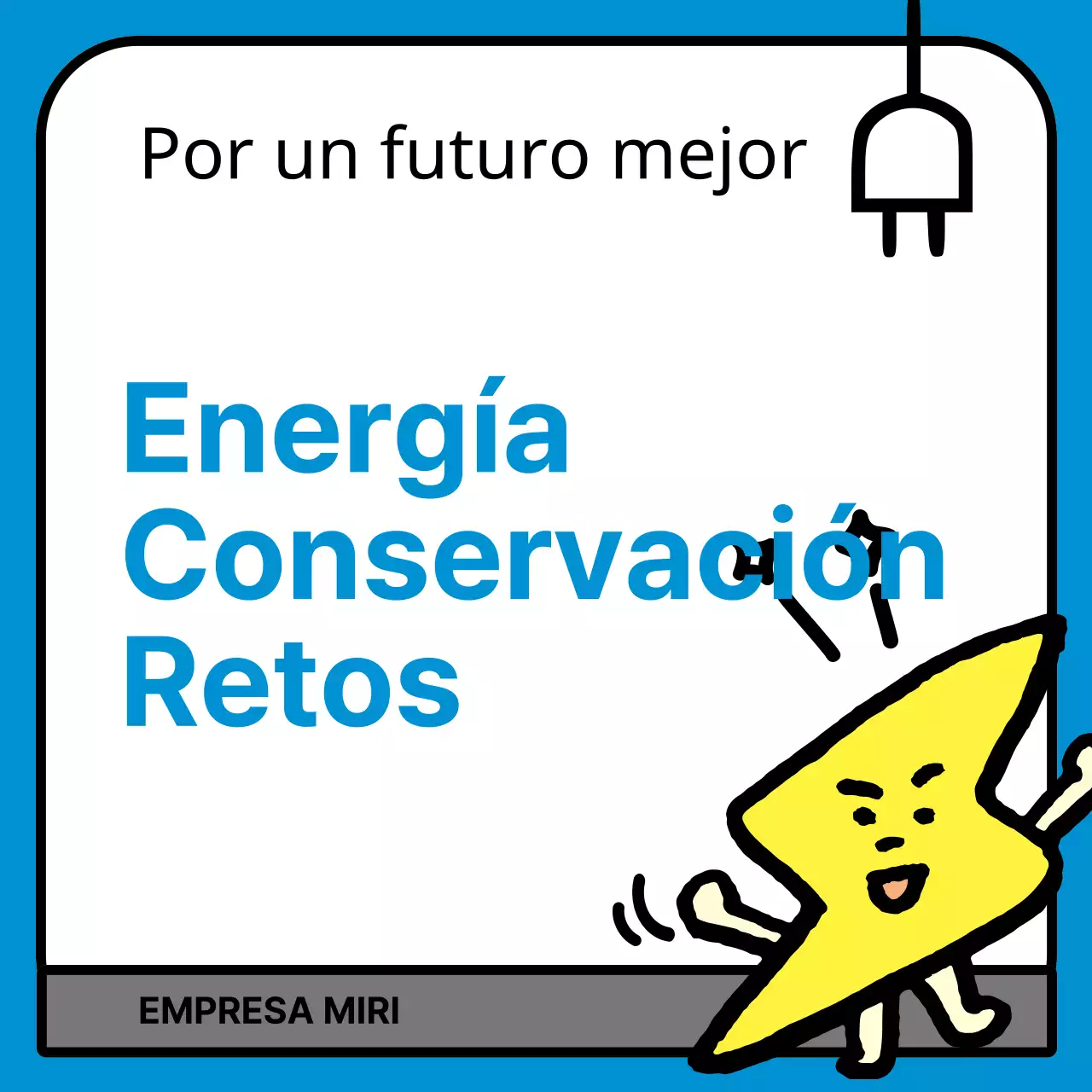 Campaña de ahorro de energía Blue Simple
