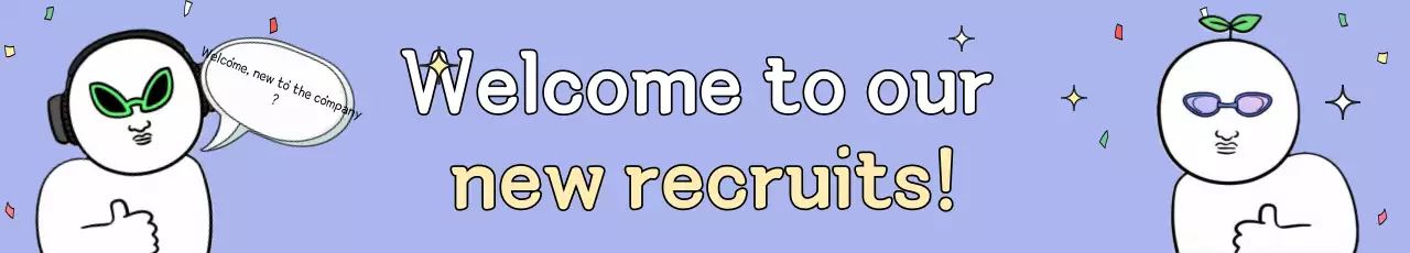 Banner de anúncio de recrutamento da moda azul