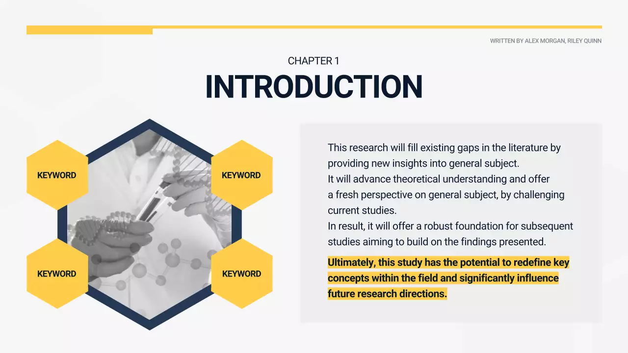 Yellow Modern Thesis Presentation