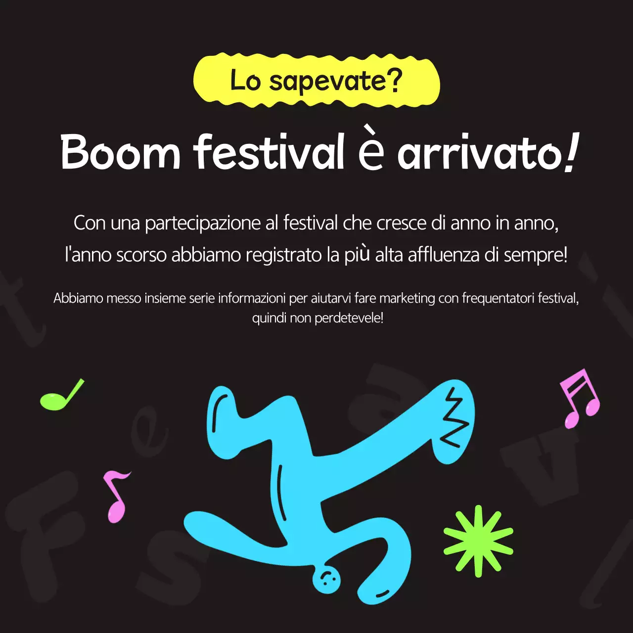 Una guida ai festival con un tocco di nero