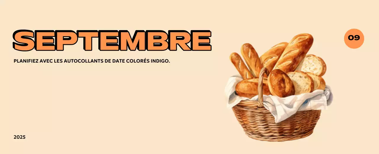 Calendriers colorés avec une variété d'illustrations rétro