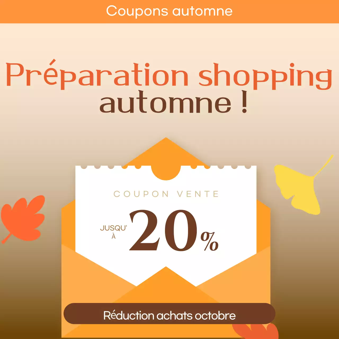 Promotion Orange Simple Discount