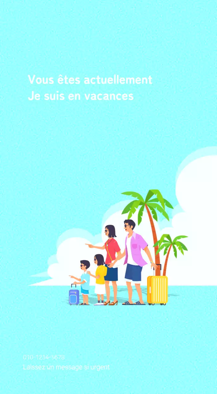 Illustration d'une famille multicolore