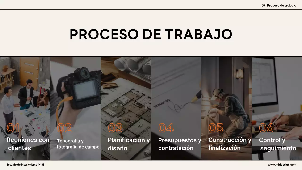 Anuncio interior moderno naranja