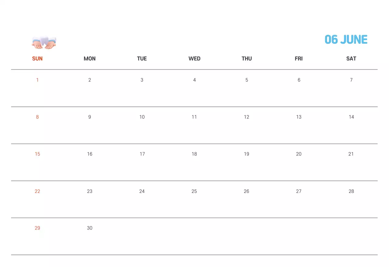 健康と家族に関連した可愛らしいイラストとカラフルなカラーがポイントの年末年始記念病院