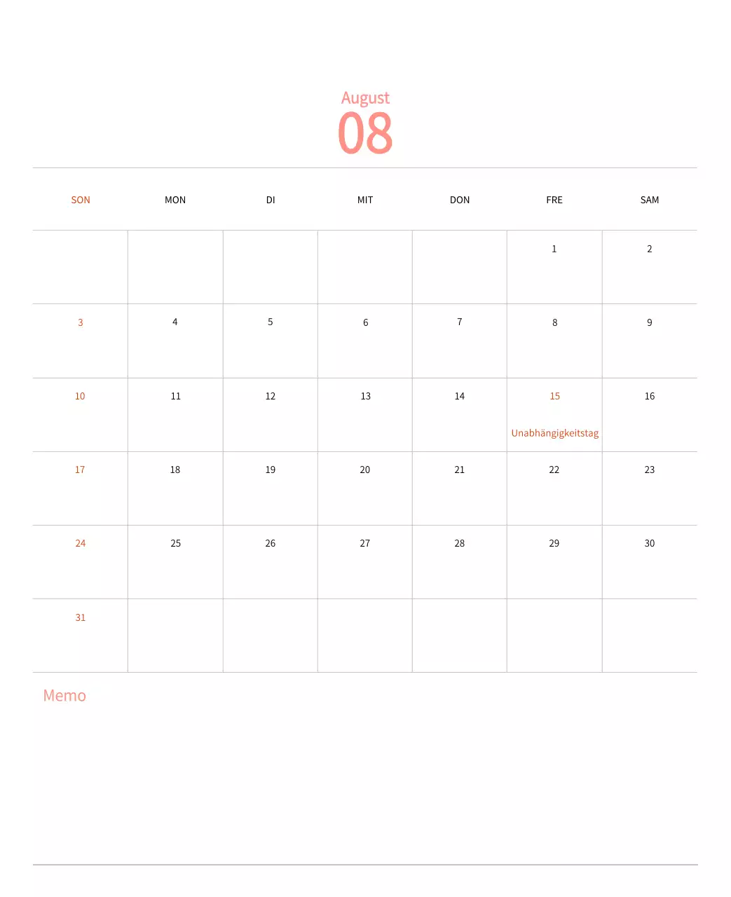 Stempelillustrationen mit einem warmen Konzept