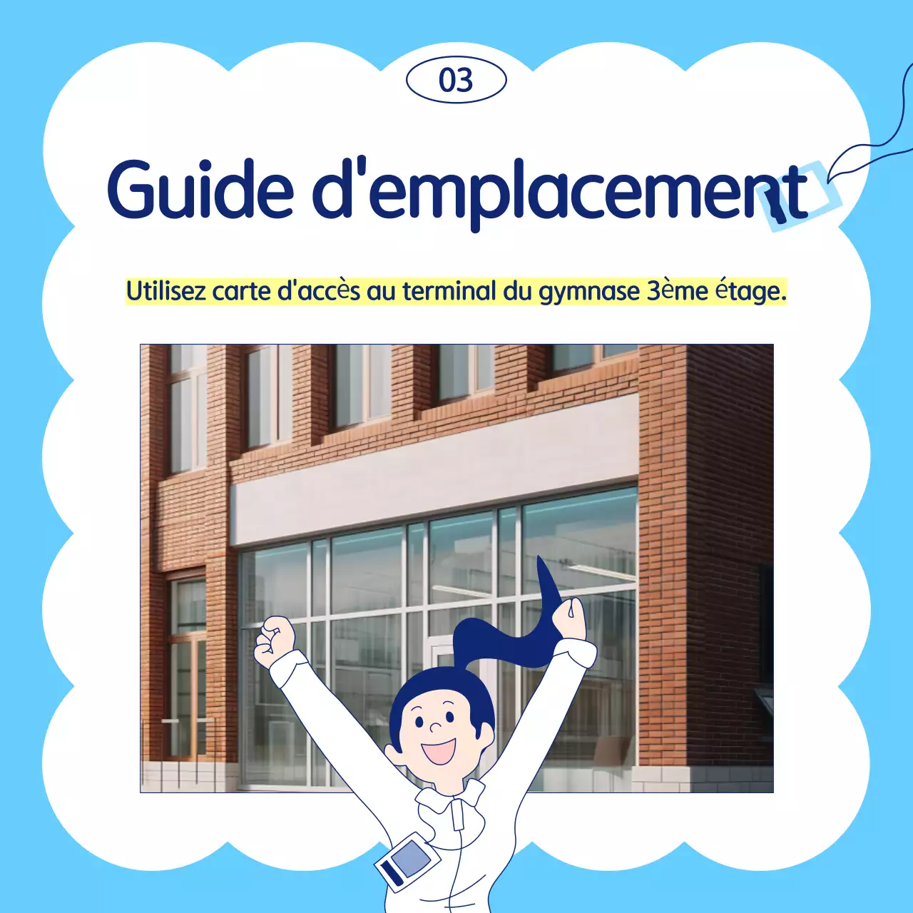 Guide de campagne simple bleu clair