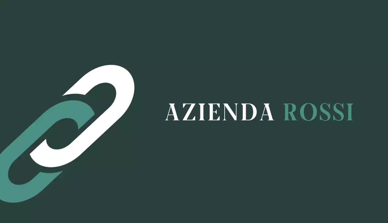 biglietto da visita moderno verde acqua