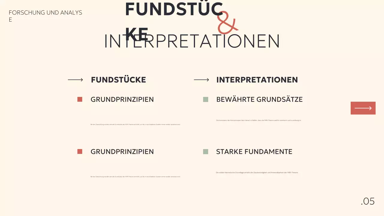 beige moderne Projektpräsentation