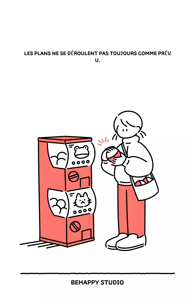 Calendrier illustré avec un joli style de lignes