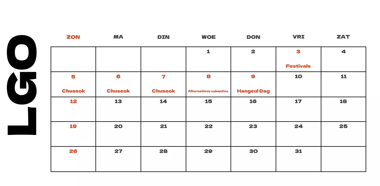 Hemels schone kalender