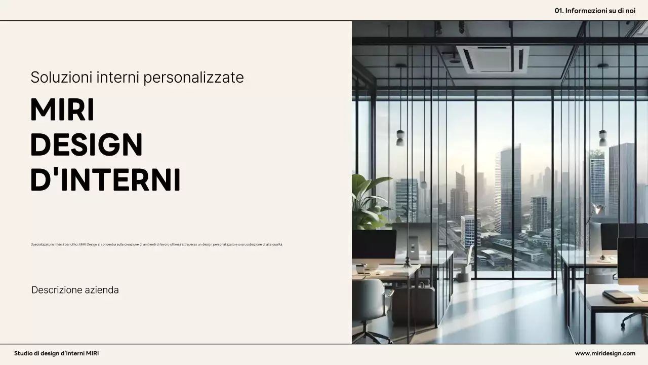 Annuncio di interni moderni arancioni