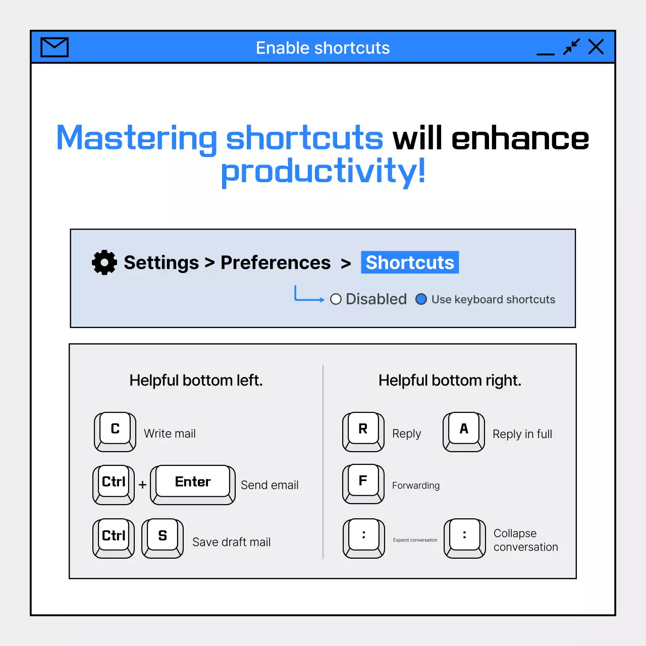 Guia de e-mail moderno azul Instagram Carousel