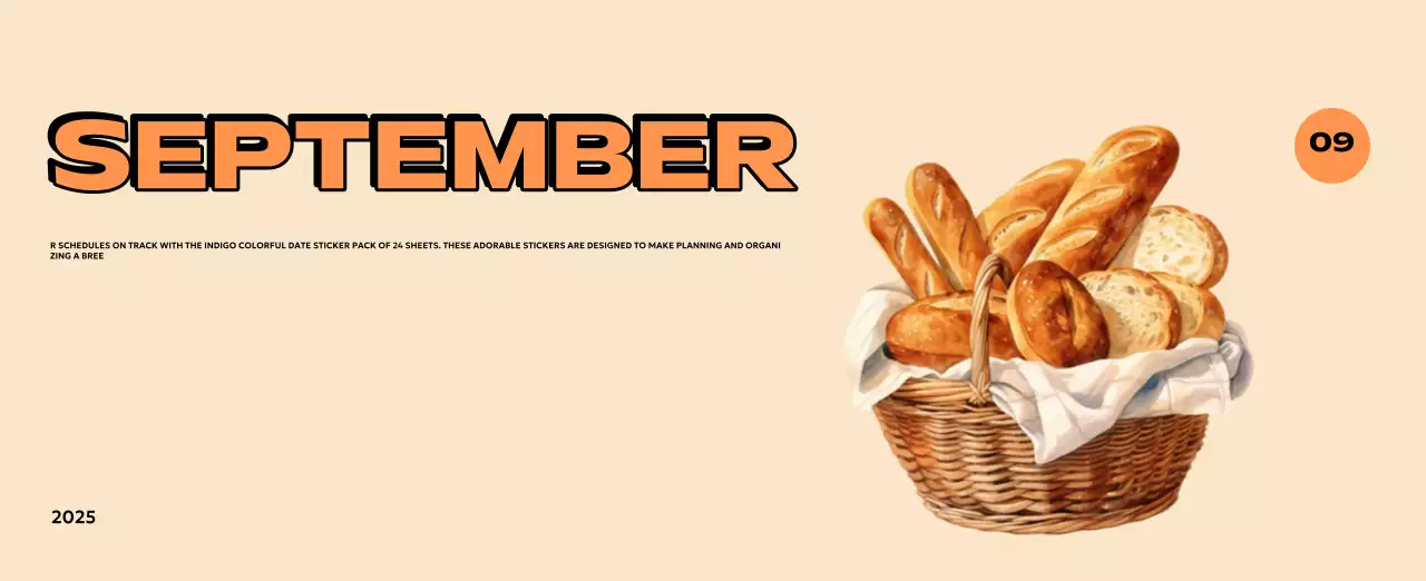 Colorful calendars with a variety of retro illustrations