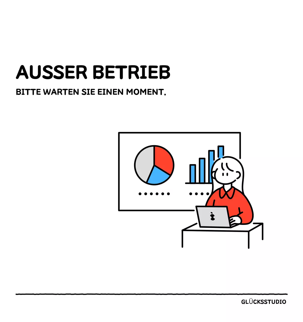 Illustrierter Kalender mit schönem Linienstil