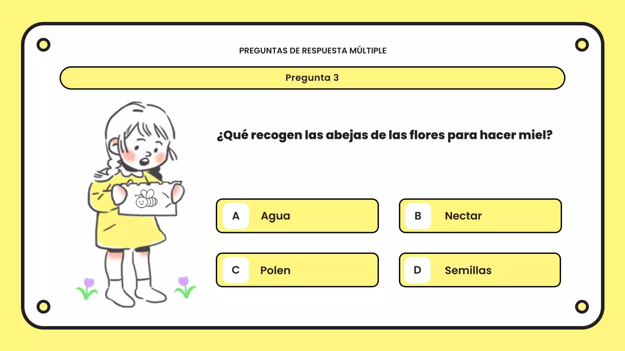 yellow simple quiz presentation