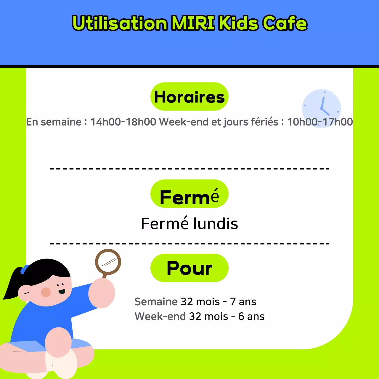 Promotion de cafés pour enfants pour le Nouvel An