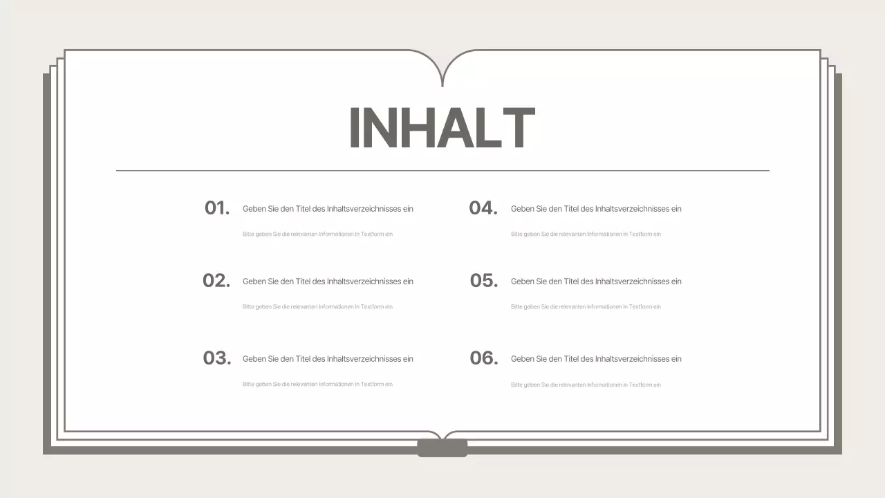 Ein sauberer, beiger Geschäftsplan