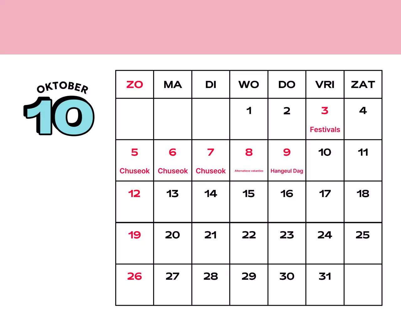 Kleurrijke kalenders met verschillende retro-illustraties