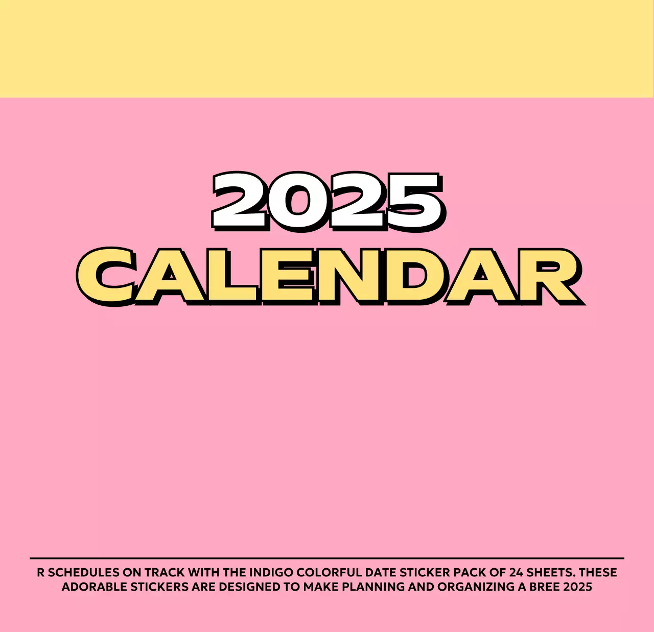 様々なレトロなイラストが描かれたカラフルなカレンダーカレンダー